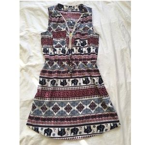 Tribal print dress